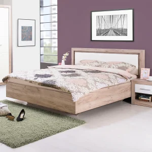 Bedframe 178,5×100,5×208 cm Grijze eik wit Bedframe 178,5×100,5×208 cm Grijze eik wit