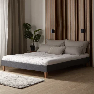 Bedframe 160×200 cm grijs futon