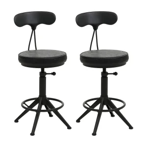 Barkruk MCW-O84 (set van 2), zwart Barkruk MCW-O84 (set van 2), zwart