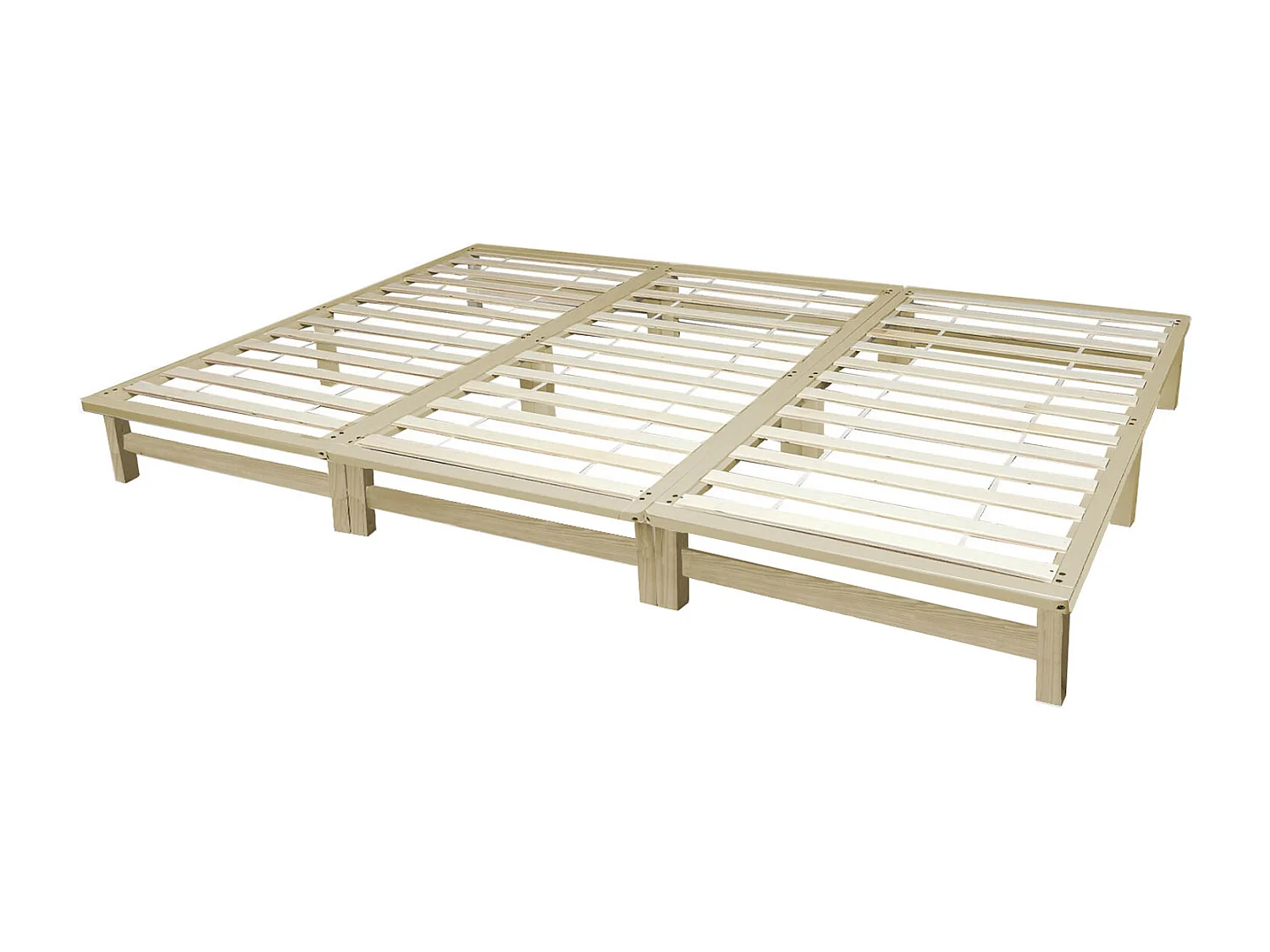 Bed 270x200 cm Massief Frame Futon