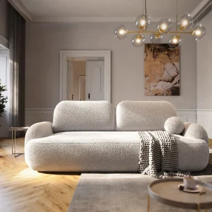 BEDANTE BANK MOLLY met slaapfunctie TERRA FROTTE 03 Beige,met opbergruimte voor beddengoed, bank voor woonkamer