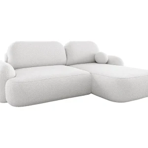 BEDANTE Hoekbank MOLLY L Rechts TERRA FROTTE 00 branco met slaapfunctie L-vormig met opbergruimte