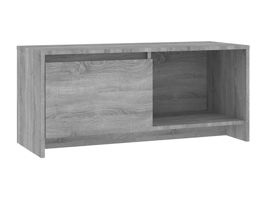 Bay Village Tv-meubel 90x35x40 cm bewerkt hout grijs sonoma eikenkleurig