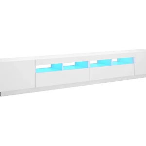 Bayside Tv-meubel met LED-verlichting 260x35x40 cm wit Bayside Tv-meubel met LED-verlichting 260x35x40 cm wit