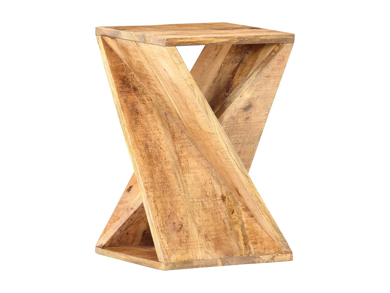 Bijzettafel 35x35x55 cm massief mangohout