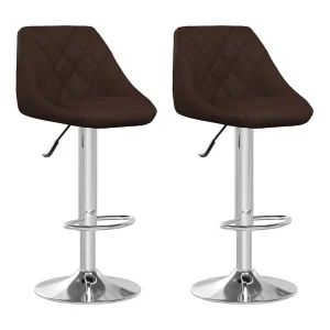 Barstoelen 2 st kunstleer bruin Barstoelen 2 st kunstleer bruin