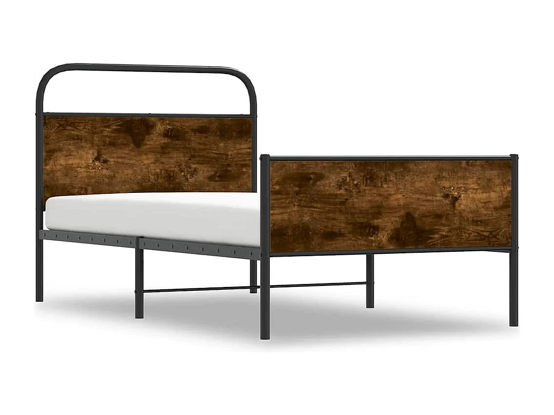Bedframe zonder matras bewerkt hout sonoma eikenkleur 90x200 cm