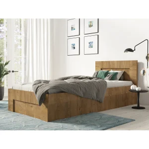 Bed 100 cm x 200 cm met zijopening | LEFKAS | Opbergruimte + Lattenbodem Bed 100 cm x 200 cm met zijopening | LEFKAS | Opbergruimte + Lattenbodem
