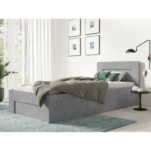 Bed 100 cm x 200 cm met zijopening | BETON | Opbergruimte + Lattenbodem Bed 100 cm x 200 cm met zijopening | BETON | Opbergruimte + Lattenbodem