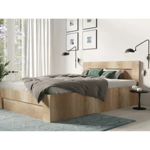 Bed 120 cm x 200 cm met zijopening | CANYON | Opbergruimte + Lattenbodem