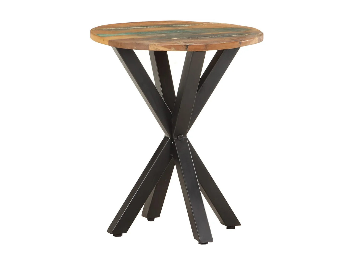 Bijzettafel 48x48x56 cm massief gerecycled hout