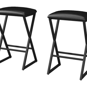 Barkruk set van 2 zwart 40x34x64 vault Barkruk set van 2 zwart 40x34x64 vault