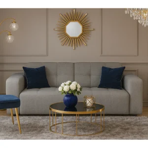 Bergamo 2-zitsbank – stof Raven 7 grijs, 204×102×70 cm Bergamo 2-zitsbank – stof Raven 7 grijs, 204×102×70 cm