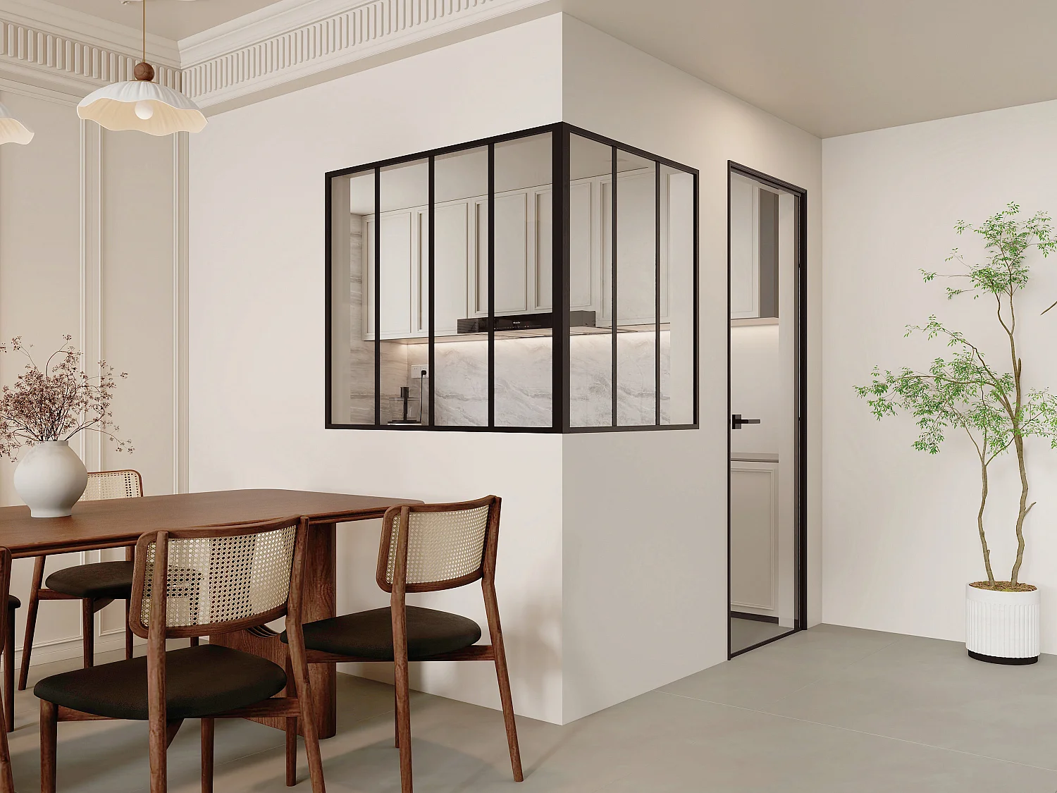 Hoekraam werkplaats van gepoedercoat aluminium - L120 x B90 x H105 cm (B x H) -Zwart - BAYVIEW