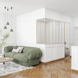 Hoekraam werkplaats van gepoedercoat aluminium – L180 x B60 x H130 cm (B x H) -Licht naturel – BAYVIEW Hoekraam werkplaats van gepoedercoat aluminium – L180 x B60 x H130 cm (B x H) -Licht naturel – BAYVIEW