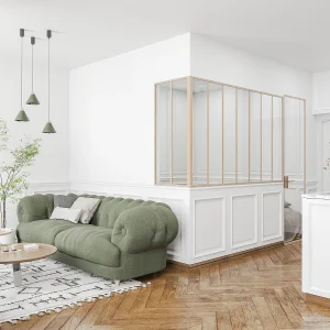 Copie fr (10074597) Hoekraam werkplaats van gepoedercoat aluminium – L180 x B60 x H130 cm (B x H) -Licht naturel – BAYVIEW Copie fr (10074597) Hoekraam werkplaats van gepoedercoat aluminium – L180 x B60 x H130 cm (B x H) -Licht naturel – BAYVIEW