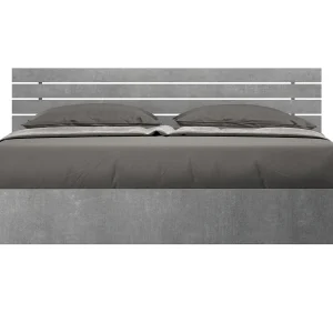 Bed 160×190 zonder lattenbodem rechte bedhoofd met laatten cement Ankel Bed 160×190 zonder lattenbodem rechte bedhoofd met laatten cement Ankel
