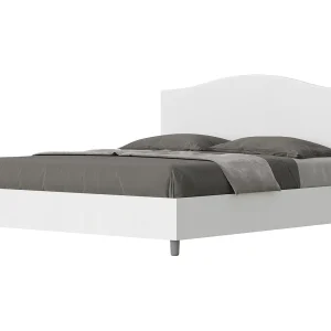 Bed 160×190 met lattenbodem bedframe eiken wit hoofdeinde kunstleer wit Grace Bed 160×190 met lattenbodem bedframe eiken wit hoofdeinde kunstleer wit Grace