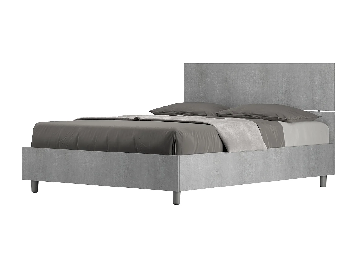 Bed 140x200 met lattenbodem cement Demas