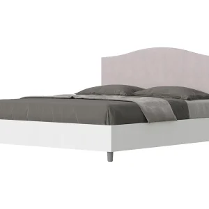 Bed 160×200 met opbergruimte bedframe eiken wit hoofdeinde microvezel lila Grace Bed 160×200 met opbergruimte bedframe eiken wit hoofdeinde microvezel lila Grace