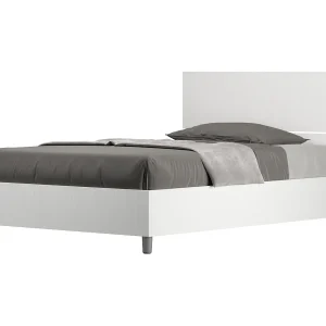 Bed 120×200 met opbergruimte rechte bedhoofd eiken wit Demas Bed 120×200 met opbergruimte rechte bedhoofd eiken wit Demas