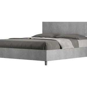 Bed 160×190 zonder lattenbodem rechte bedhoofd cement Demas Bed 160×190 zonder lattenbodem rechte bedhoofd cement Demas