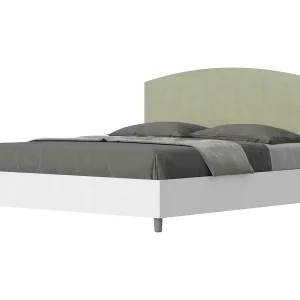 Bed 160×190 met opbergruimte bedframe eiken wit hoofdeinde microvezel groen Antilia Bed 160×190 met opbergruimte bedframe eiken wit hoofdeinde microvezel groen Antilia