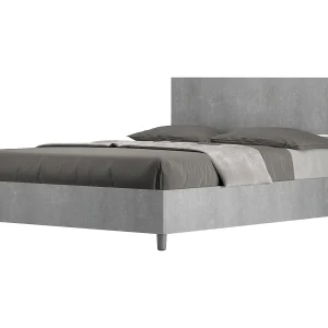 Bed 140×200 met opbergruimte rechte bedhoofd cement Demas Bed 140×200 met opbergruimte rechte bedhoofd cement Demas