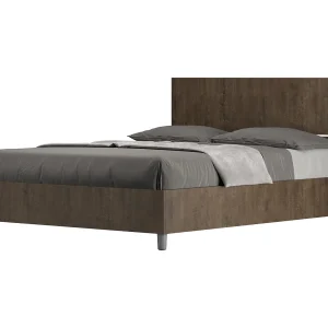 Bed 140×190 met opbergruimte rechte bedhoofd walnoot Demas Bed 140×190 met opbergruimte rechte bedhoofd walnoot Demas