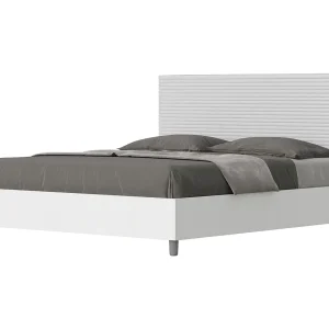 Bed 160×190 met opbergruimte bedframe eiken wit hoofdeinde kunstleer wit Level Bed 160×190 met opbergruimte bedframe eiken wit hoofdeinde kunstleer wit Level