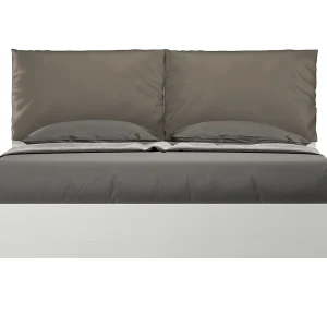 Bed 160×200 zonder lattenbodem met kussens kunstleer cappuccino Egos Antea Bed 160×200 zonder lattenbodem met kussens kunstleer cappuccino Egos Antea