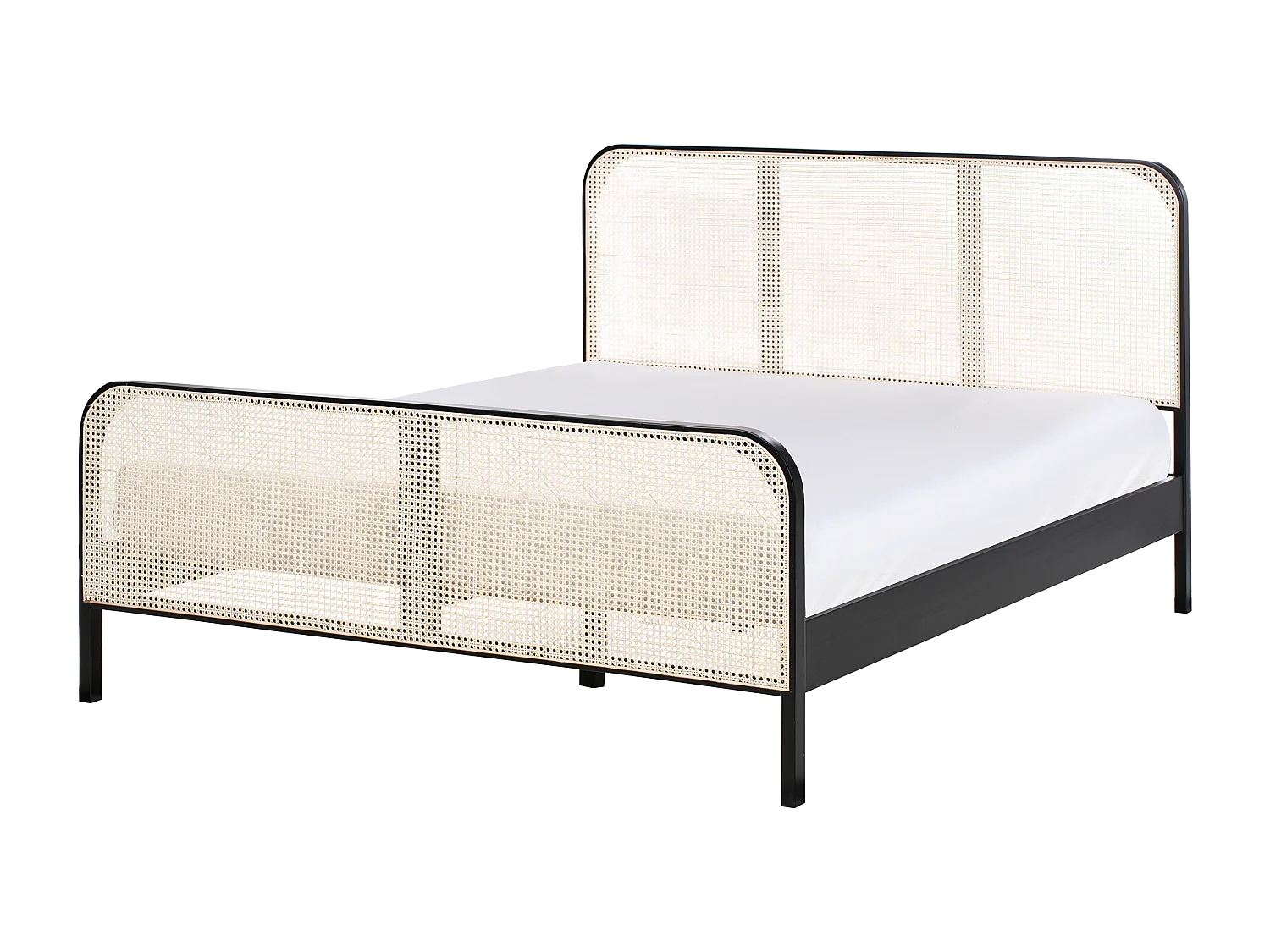 Bed Dennenhout GONFARON 160 x 200 cm Zwart