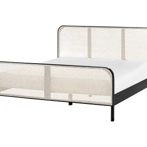 Bed Dennenhout GONFARON 180 x 200 cm Zwart