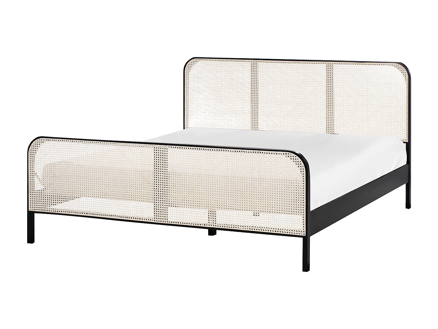 Bed Dennenhout GONFARON 180 x 200 cm Zwart