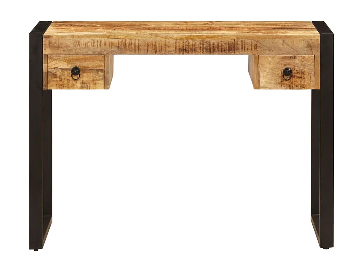 Benedetto Bureau met 2 lades 110x50x77 cm massief mangohout
