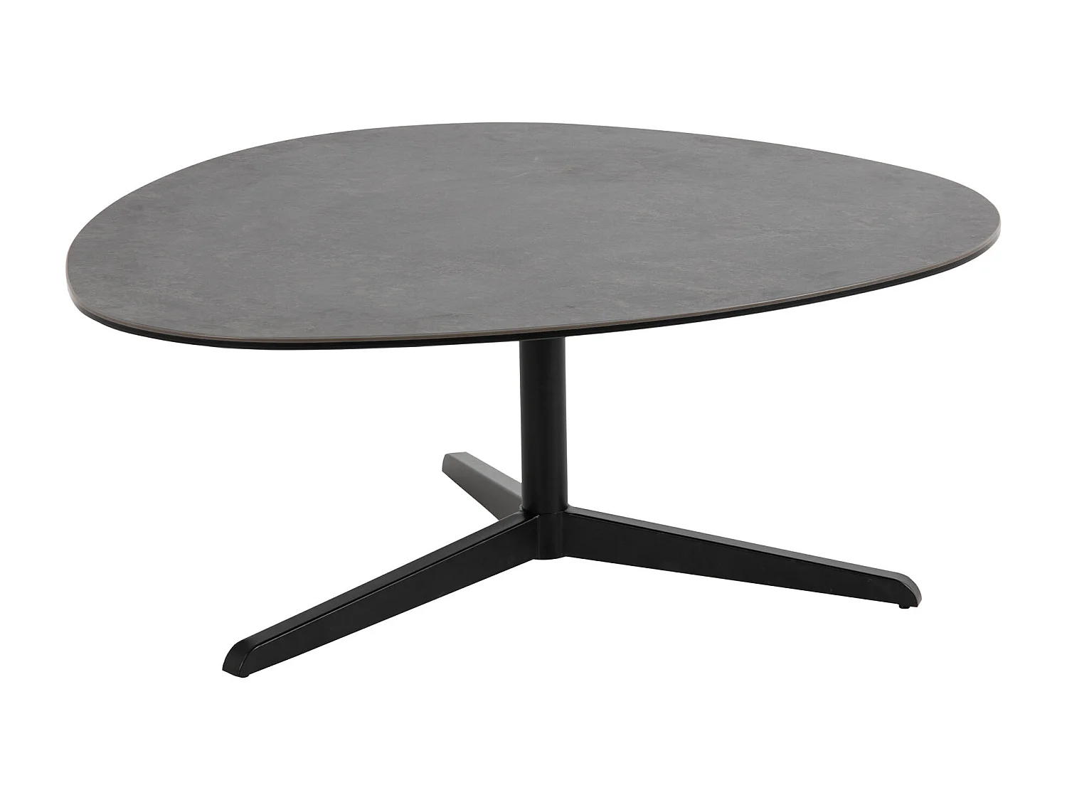 Barnes salontafel 95 x 100 cm glas zwart.