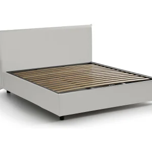 Talamo Italia Frans Bed Belinda Wit Met Opbergruimte Matrasmaat 140×200 cm, Gestoffeerd Made in Italy Talamo Italia Frans Bed Belinda Wit Met Opbergruimte Matrasmaat 140×200 cm, Gestoffeerd Made in Italy