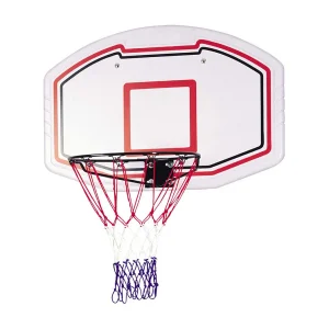 Hoogweerbestendige Tino Basketbalbord met Metalen Ring – Wit en Rood Hoogweerbestendige Tino Basketbalbord met Metalen Ring – Wit en Rood