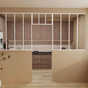 Set van 2 atelierruiten + bovenlicht, 2 x L120 x H130 + L73 x H40 cm, Wit, BAYVIEW Set van 2 atelierruiten + bovenlicht, 2 x L120 x H130 + L73 x H40 cm, Wit, BAYVIEW
