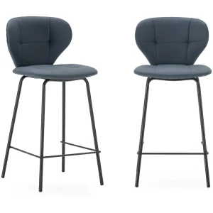 Barkruk Maura – 45x52x67cm – Grijs – Set van 2 Barkruk Maura – 45x52x67cm – Grijs – Set van 2