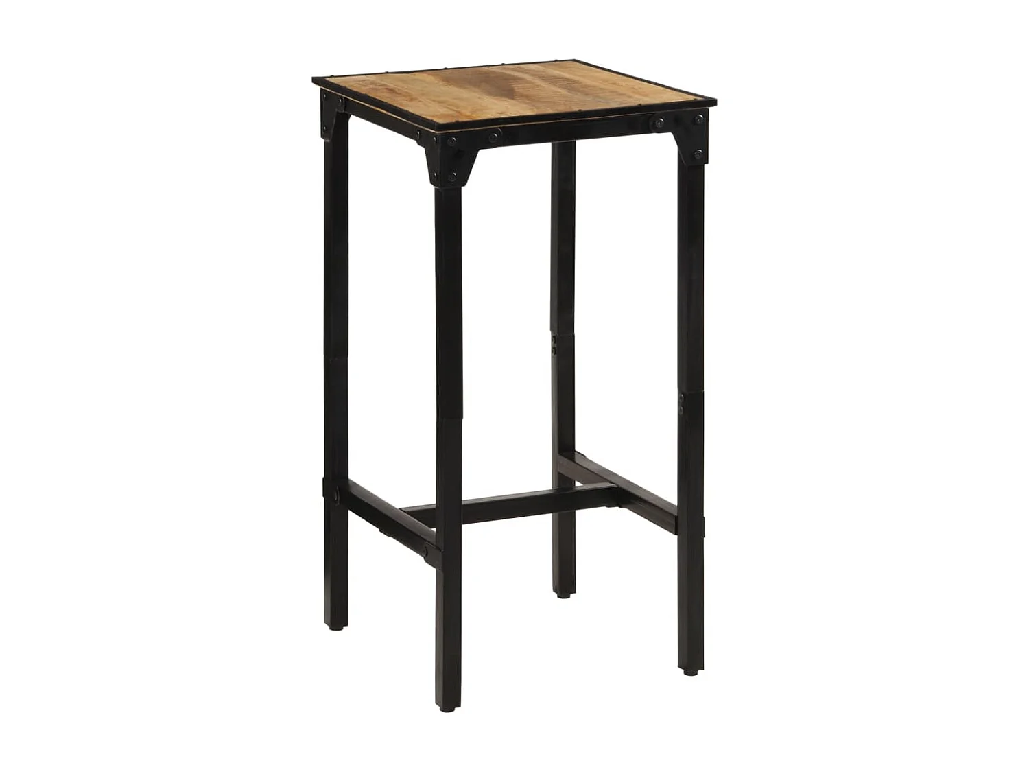 Bartafel 60x55x107 cm massief ruw mangohout