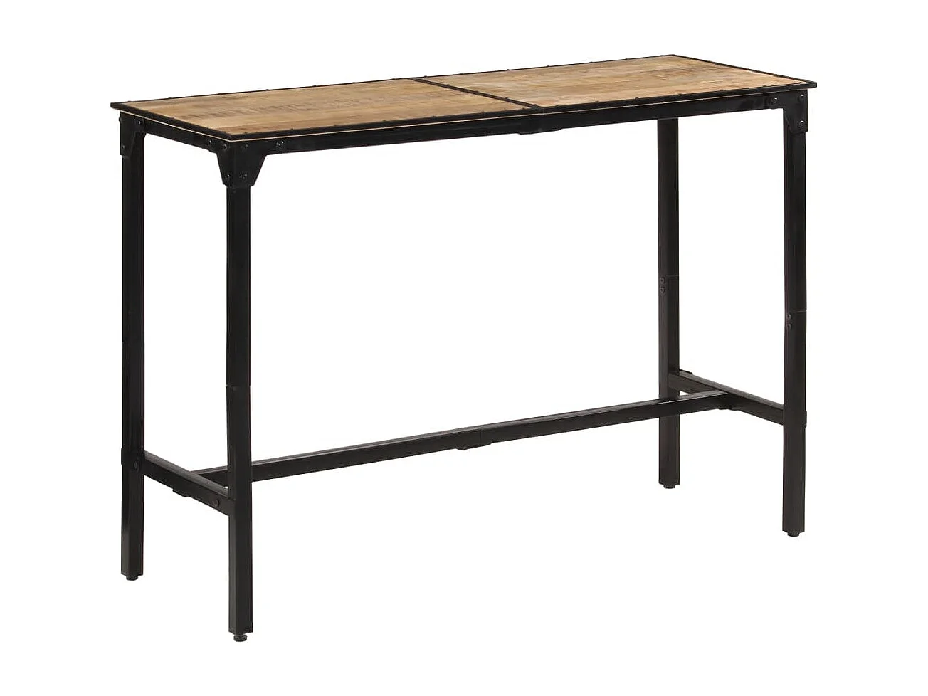 Bartafel 150x55x107 cm massief ruw mangohout