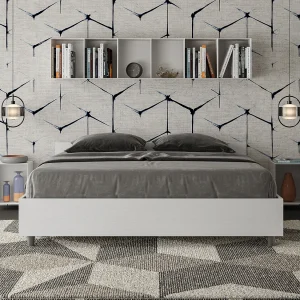 Bed 160×190 met opbergruimte eiken wit Nuamo Bed 160×190 met opbergruimte eiken wit Nuamo