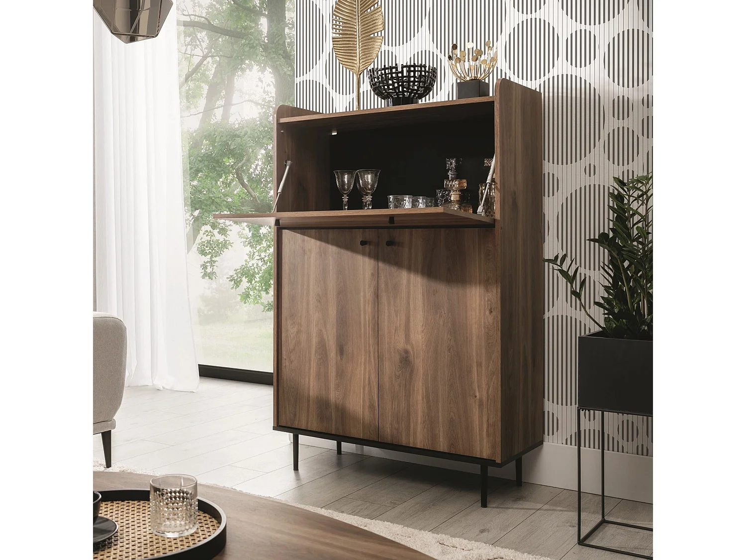 Barkast Nero 90 cm – Brandy Castello en zwart