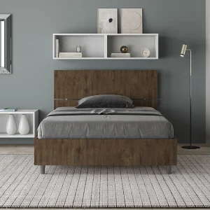 Bed 120×200 met lattenbodem walnoot Demas Bed 120×200 met lattenbodem walnoot Demas