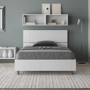 Bed 120×200 met lattenbodem eiken wit Demas Bed 120×200 met lattenbodem eiken wit Demas