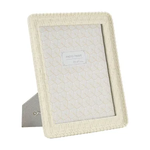 Beige harslijst in bamboe-look, 26x2x31 cm