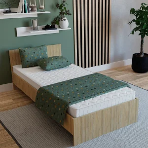Bed Remi, 200 x 90 cm, schuimmatras inbegrepen, Sonoma eiken Bed Remi, 200 x 90 cm, schuimmatras inbegrepen, Sonoma eiken