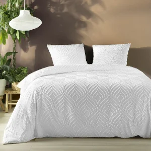 Beddengoed Set 3-delig "Heltie" 260x240cm Wit Microvezel Zacht en Ademend Beddengoed Set 3-delig "Heltie" 260x240cm Wit Microvezel Zacht en Ademend