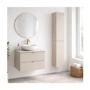 Bella badkamerset: onderkast 60cm + wastafelblad + opbergkolom